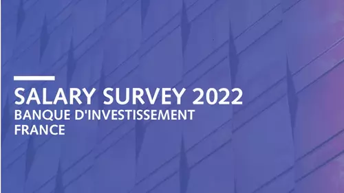 Étude de rémunération 2022 - banque investissement